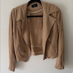 Vici Camel Leather Jacket for Women
